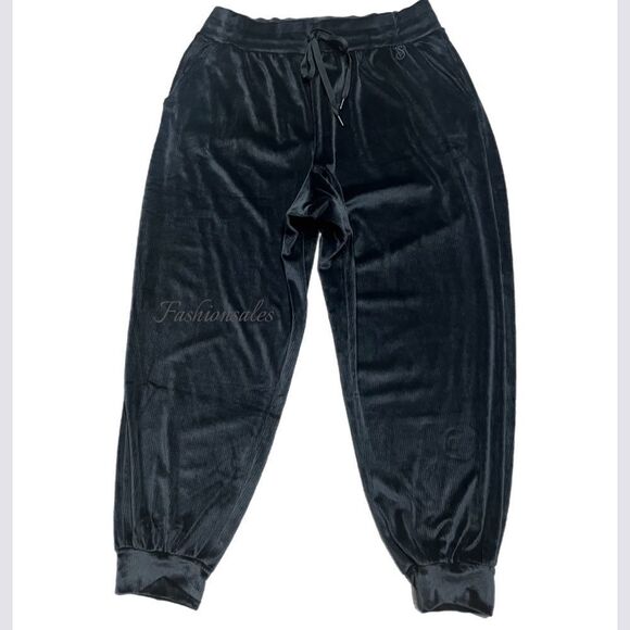 Victoria’s Secret Supersoft Cozy Velour Track Joggers pants  Black Xlarge - Picture 4 of 7